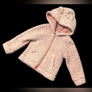 NWOT Little Lass Plushy Jacket with hood. Size 2T